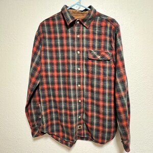 Legendary Whitetails Red Green Flannel Long Sleeve Shirt Men's‎ Size Medium